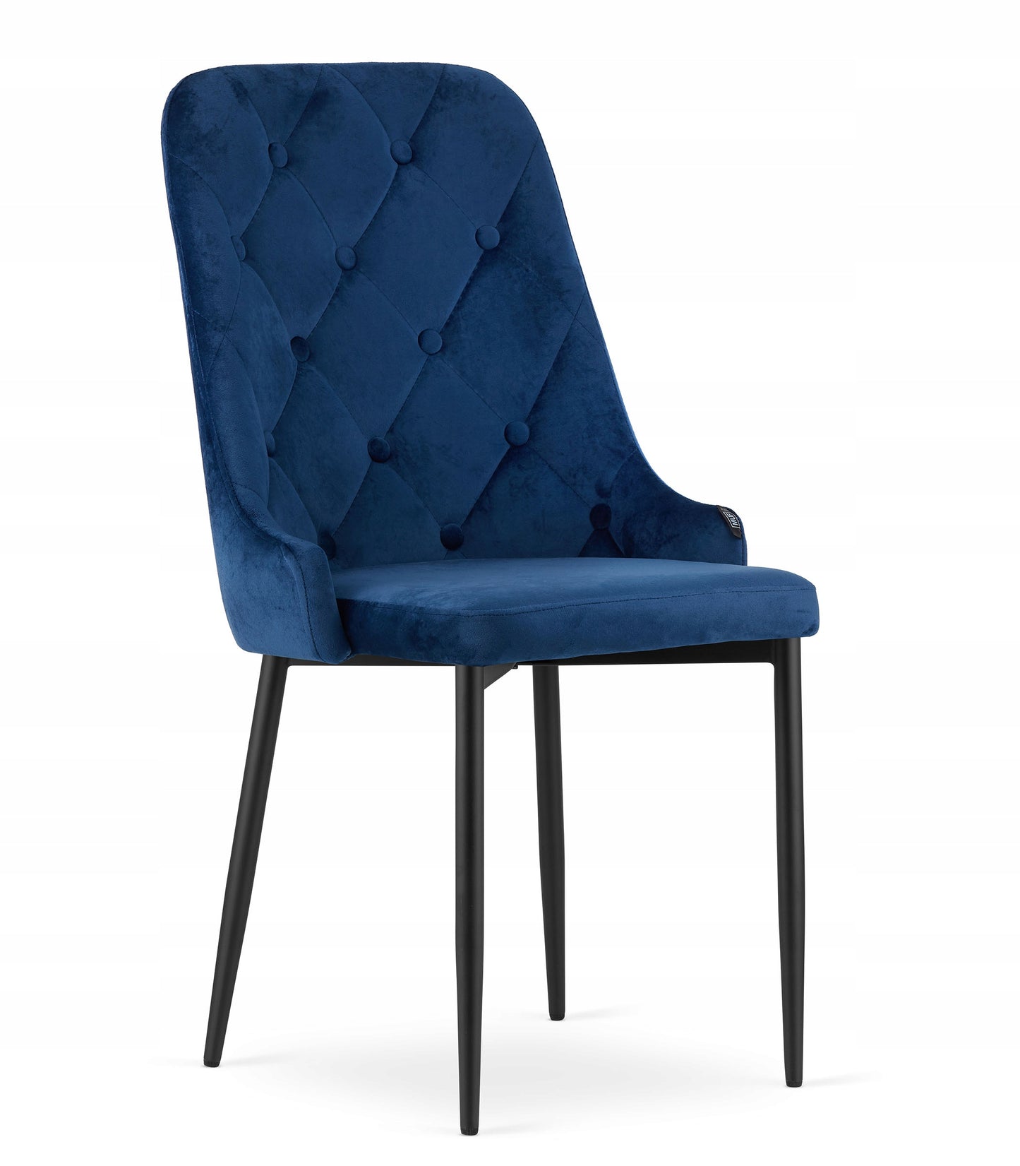Kėdė aksominė mėlyna