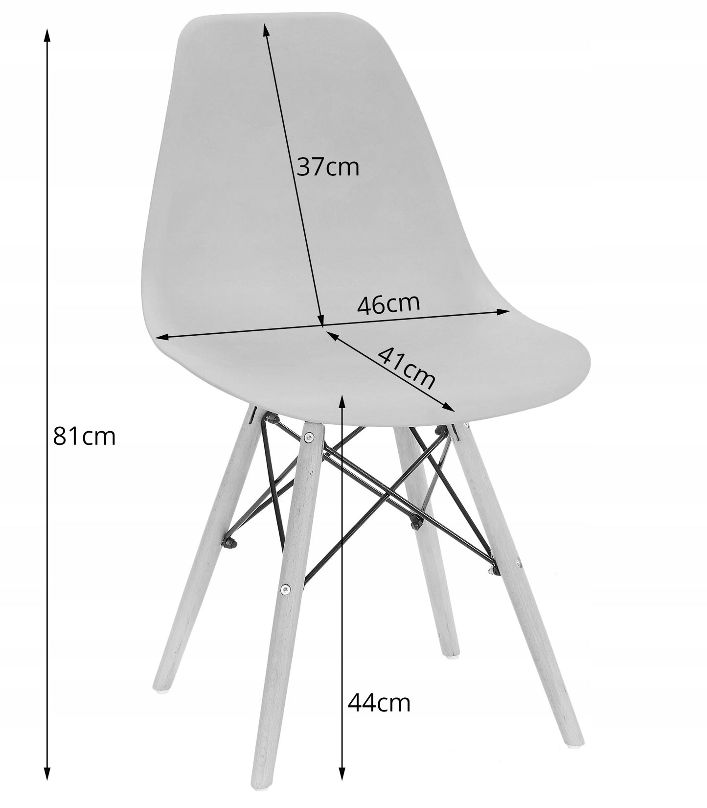 Komplektas Stalas + 4 kėdės Modernus skandinaviškas stilius