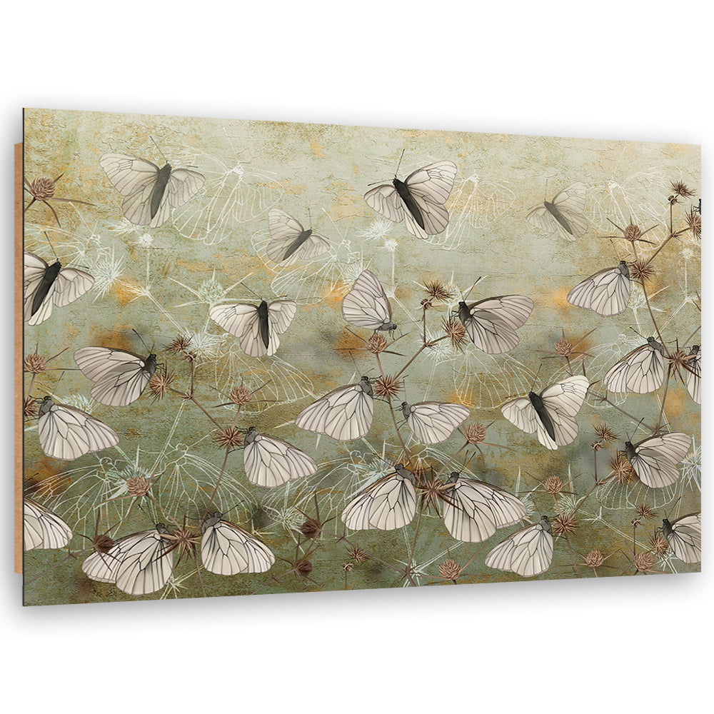 Deko stiliaus plokščių tapyba, Abstrakčiai drugeliai pievoje