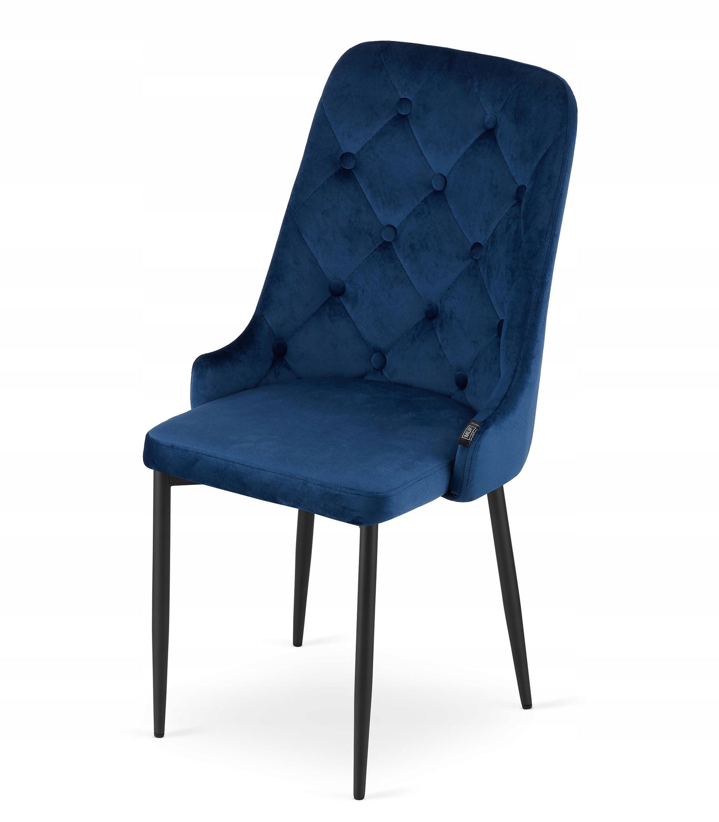 Kėdė aksominė mėlyna
