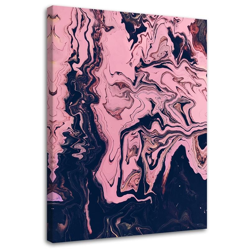 Tapyba ant drobės, Abstrakcija, nudažyta rožine spalva