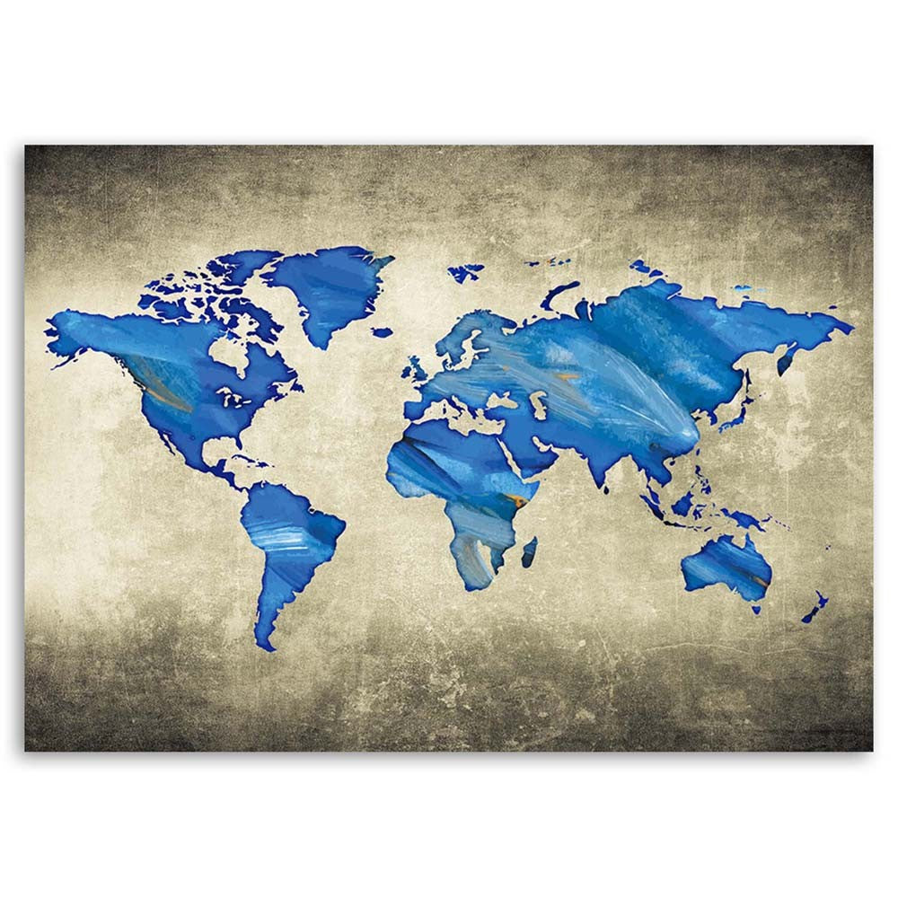 Tapyba ant drobės, Mėlynas pasaulio žemėlapis