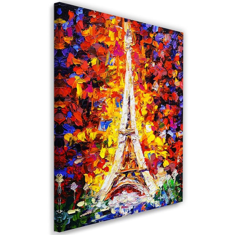 Tapyba ant drobės, Dažytas Eifelio bokštas